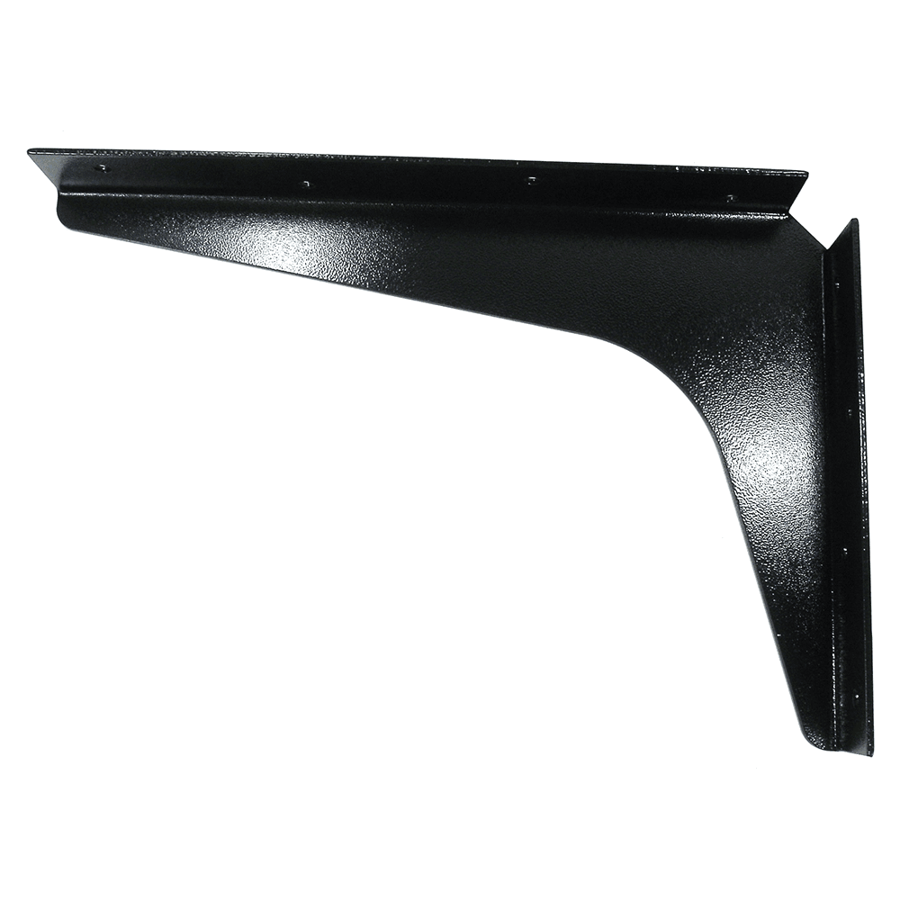 8" x 12" Workstation Bracket, Black Finish (1 Pair) - Main Image