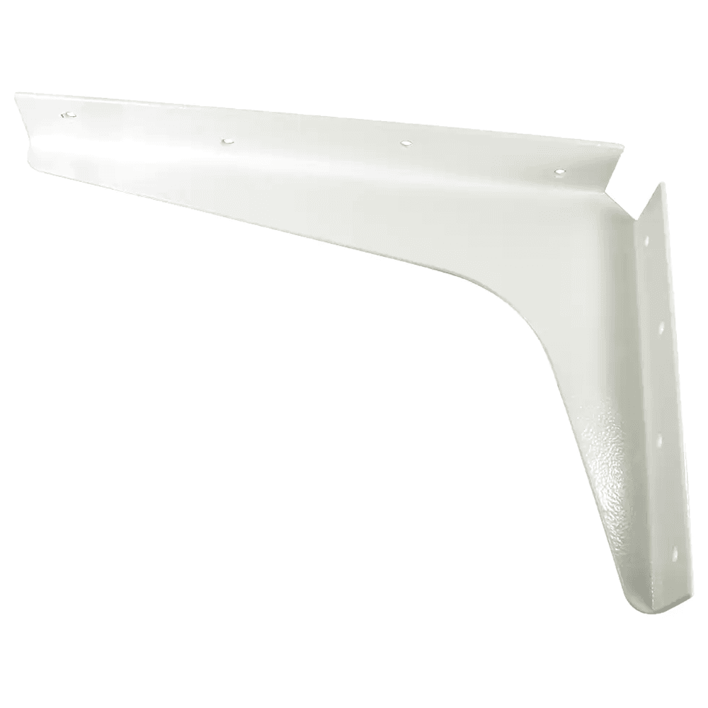 24" x 29" Heavy Duty Workstation Bracket, White Finish (1 Pair) Main - Image