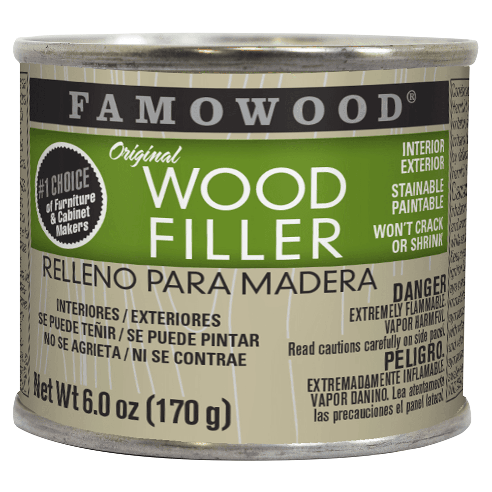 Famowood® Wood Filler, Solvent-Based, 6 oz, Walnut - Main Image