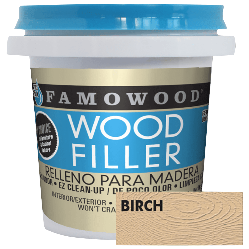 Famowood Wood Filler, Water-Based, 6 oz, Birch - Main Image