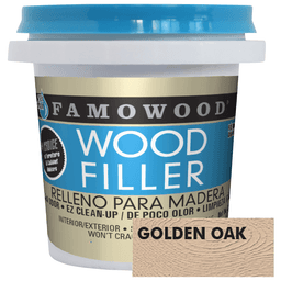 Famowood Wood Filler, Water-Based, 6 oz, Golden Oak - Main Image