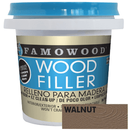Famowood Wood Filler, Water-Based, 6 oz, Walnut - Main Image