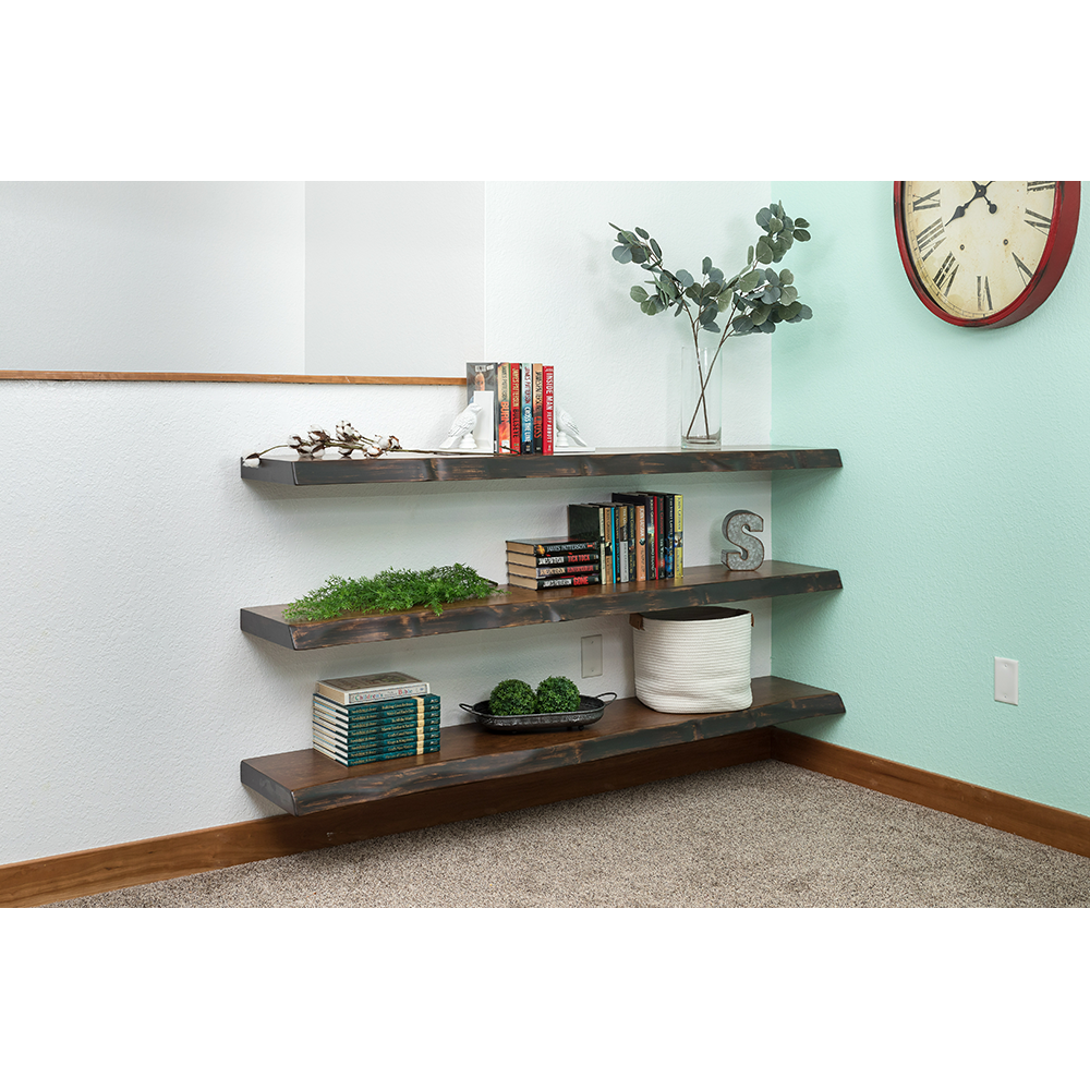 T-LOC-1575 12" Floating Shelf Bracket for Wood Stud Alt 1 - Image