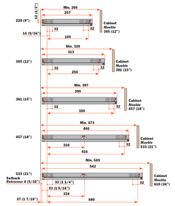 Soft-Closing 9" Futura SMOVE 7555 Undermount Drawer Slide for Quiet Operation - Product Image 6