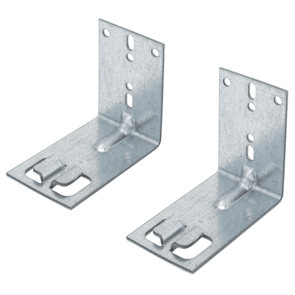 Grass Bottom Mount Interior Drawer Bracket Kit - non-handed, zinc plated, steel brackets with M4 screws and #8 x 5/8" PHP screws