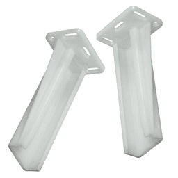 Grass Zargen White Rear Mount Adapter Bracket Image