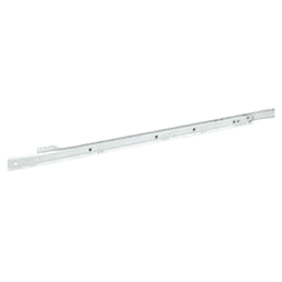 Grass 1800 Euro Drawer Slide with 125lb Capacity, Single Extension, Self-Closing, White Epoxy, 32 - Product Image 1