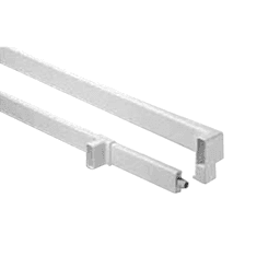 Grass Zargen 6100 Divider Railing Clip in White - Attachable to Drawer Rail for Custom Storage