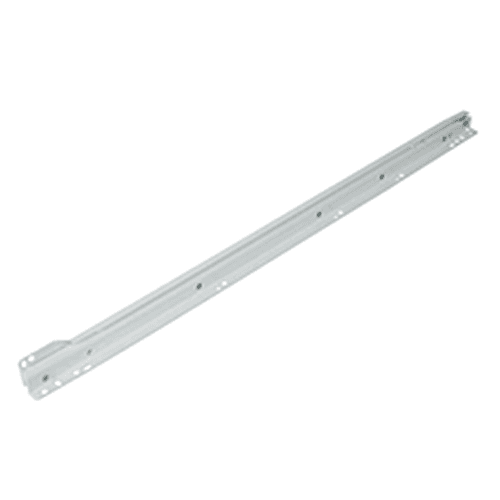 Grass 6610 Euro Drawer Slide 100lb Capacity 3/4 Extension Bottom-Mount White Epoxy 22 Self-Closing Product Image 2