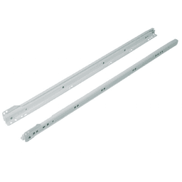 Grass 6610 Euro Drawer Slide 100lb Capacity 3/4 Extension Bottom-Mount White Epoxy 22 Self-Closing Product Image 1