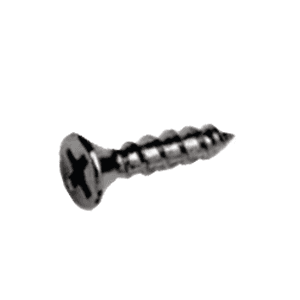 #6 x 3/4" Flat Head Hinge/Drawer Slide Screw, Phillips Drive Coarse Thread and Sharp Point, Nickel-Plated, Box of 5 Hundred by Grass - Alt Image 1