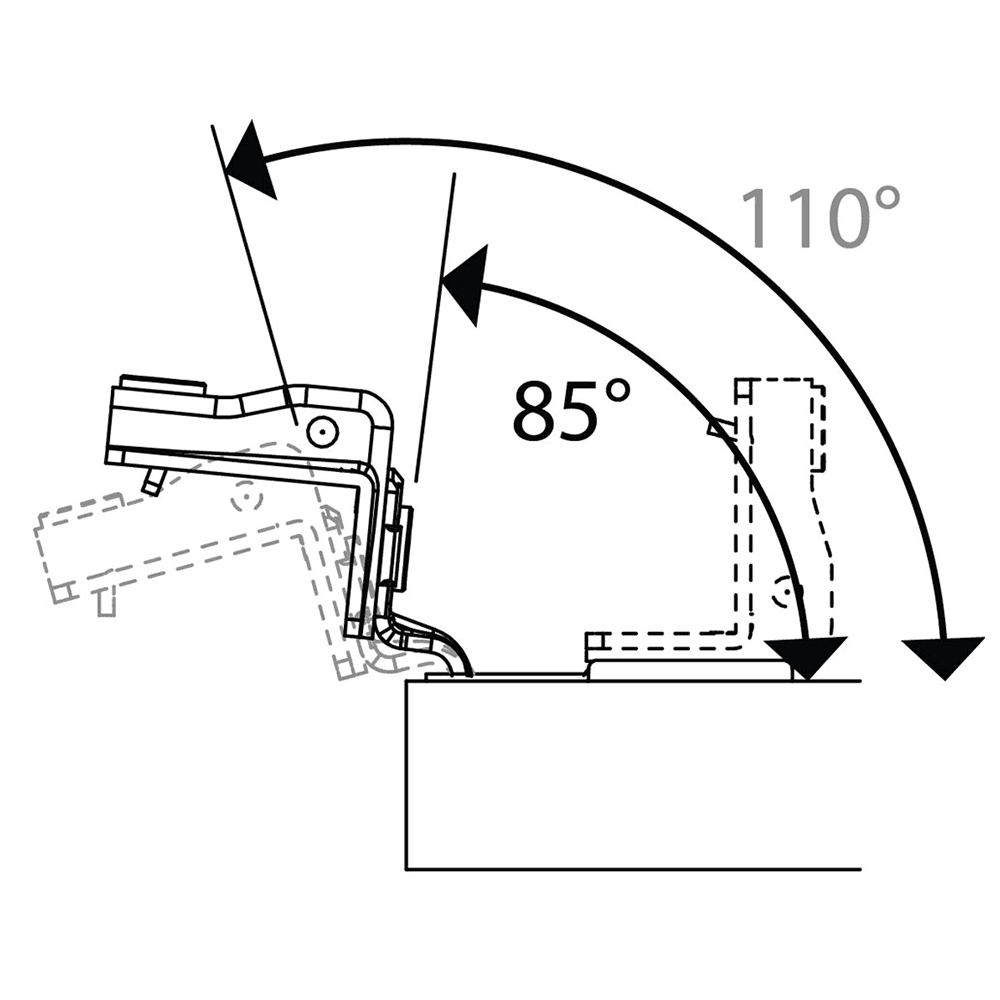TEC 85&#730; Angle Reduction Clip, White - Alt Image 2