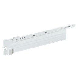 Integra Drawer Side Slide - 18", White, 100lb Capacity, Single Extension