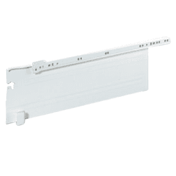 Grass Drawer Slide - 100lb Capacity, Self-Closing, 2-1/16", White Epoxy, 22"