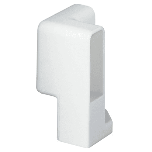 Close-up of Grass Zargen 6100 Left-Hand Corner Bracket - White Finish
