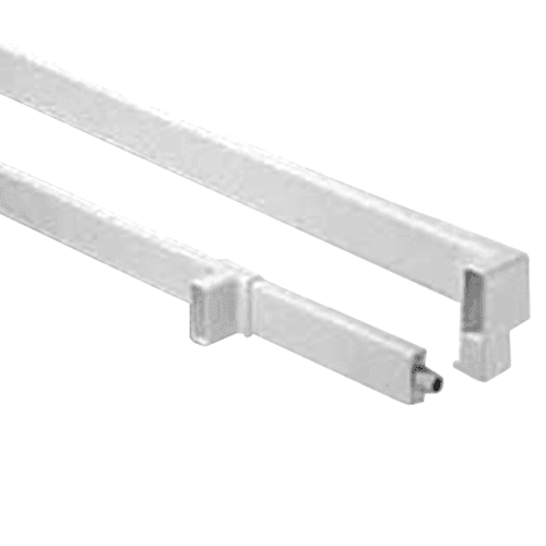 High-quality Grass Zargen 6100 Drawer Side Rail in White Epoxy with 22-inch Length