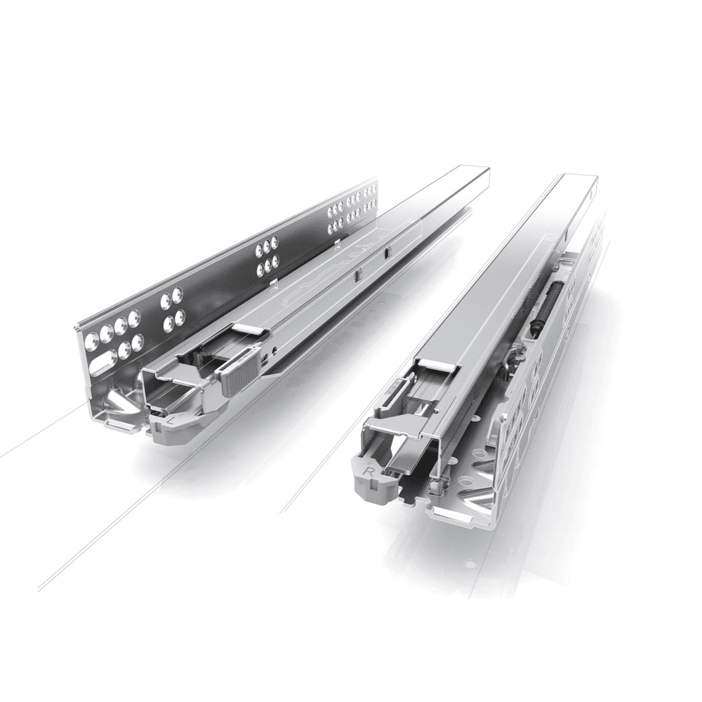21" Dynapro 16 2D Left-Side Undermount Drawer Slide for 5/8" Material, 100lb Capacity Full Extension Soft-Closing Bulk - Alt Image 1