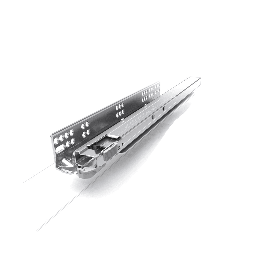 21" Dynapro 16 2D Left-Side Undermount Drawer Slide for 5/8" Material, 100lb Capacity Full Extension Soft-Closing Bulk - Main Image