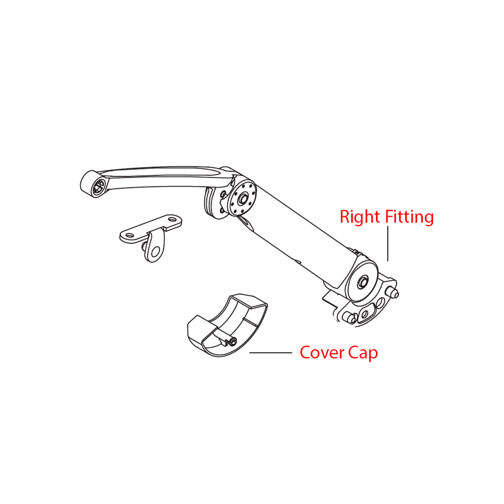 Kinvaro T-105 Right Hand Standard Flap Stay, Nickel-Plated - Main Image