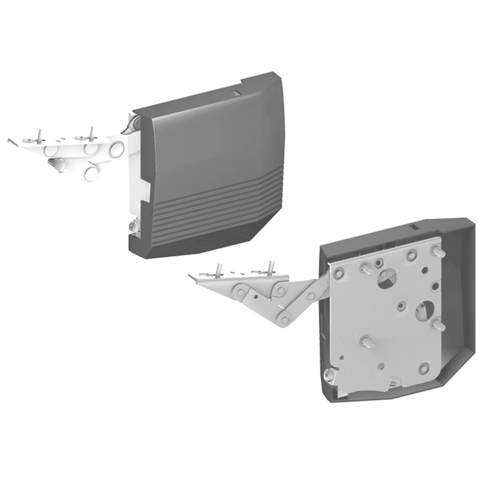 Kinvaro T-65 Black/Yellow Spring Lift-Up Flap Fitting Set, Gray - Main Image