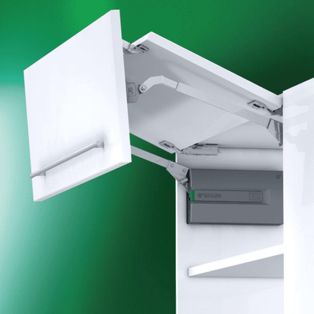Kinvaro F-20 Spring C Bi-Fold Lifter Set, Gray, Cabinet Height 700mm - 749mm - Alt Image 2
