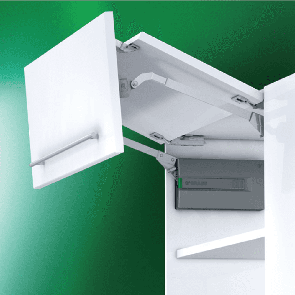 Kinvaro F-20 Spring D Bi-Fold Lifter Set, Gray, Cabinet Height 750mm - 900mm - Alt Image 1