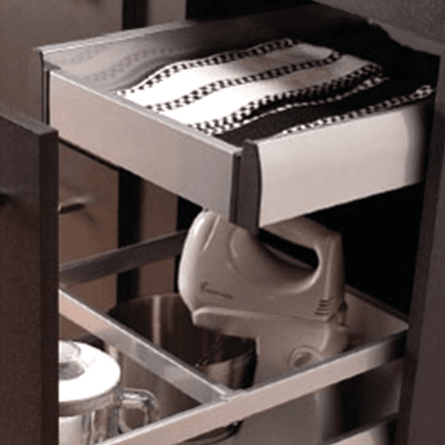 Nova Pro Front Panel Champagne Drawer Slide System with Airmatic Shock Absorber