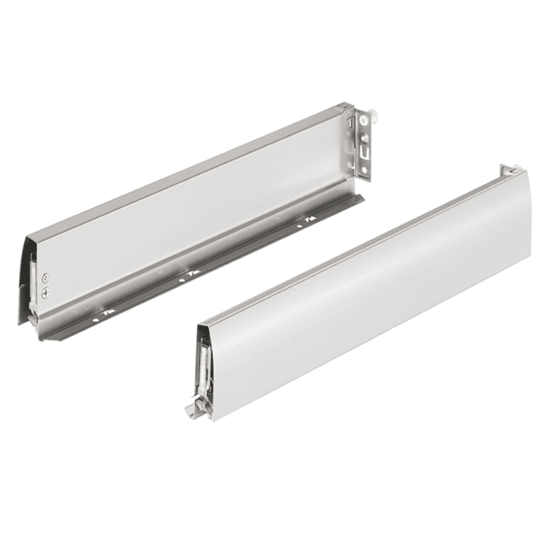 22" Long Drawer Member Set - High Stability, Slim Design, Ice Finish