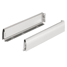 22" Long Drawer Member Set - High Stability, Slim Design, Ice Finish