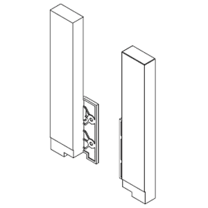 Stone finish back panel holder for Nova Pro Scala H186 drawer sides