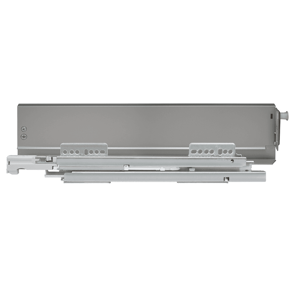 Grass Nova Pro Scala H186 Drawer Member Set in silver finish with full extension and soft-closing technology