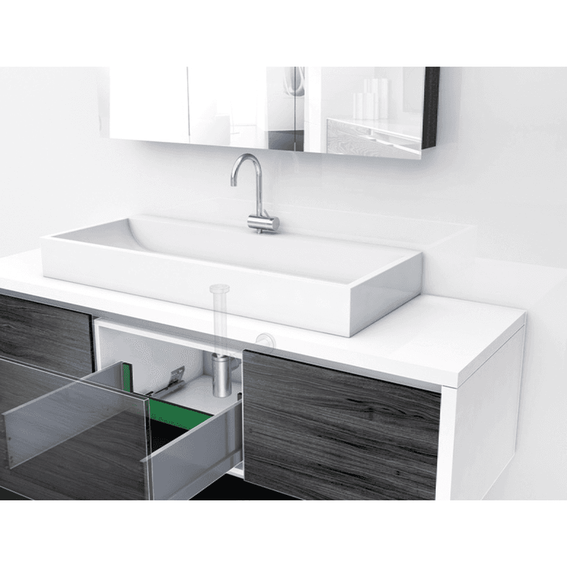 Nova Pro Scala Ice Finish Back Panel Holder for H90 with Rectangular Railing