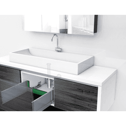 Nova Pro Scala Ice Finish Back Panel Holder for H90 with Rectangular Railing