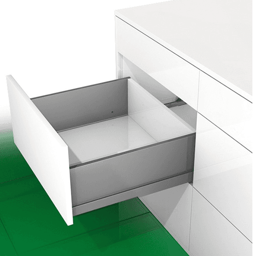 Fully-synchronized slide technology for smooth and effortless movement of drawers