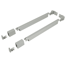 Grass Nova Pro Scala Rectangular Railing Set, Ice - Front View