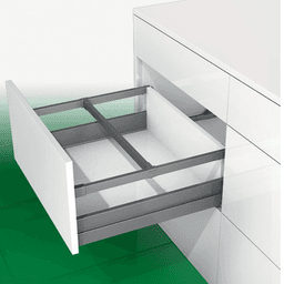 Grass Nova Pro Scala Rectangular Railing Set in Ice 22" with Flush-Fitting Back Panel Adapter