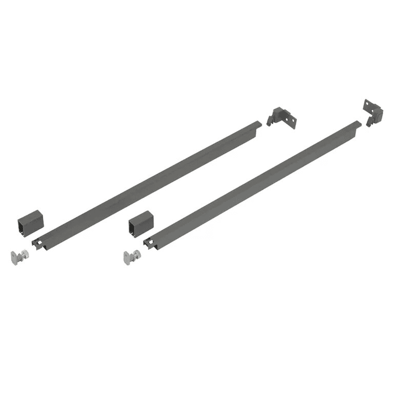 Nova Pro Scala Rectangular Railing Set in Stone Finish - Easy Installation