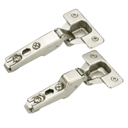 Nexis 125˚ Opening Hinge, 42mm Bore Pattern, Soft-Closing, Full Overlay, Nickel-Plated, Screw-On - Main Image