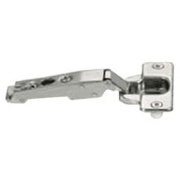 Nexis 110&#730; Opening Hinge, 45mm Bore Pattern, Self-Closing, Full Overlay, Nickel-Plated, Dowelled - Main Image