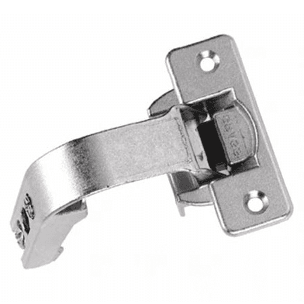 Nexis Pie-Cut Corner 110˚ Opening Hinge, 45mm Bore Pattern, Self-Closing, Nickel-Plated, Dowelled - Alt Image 1