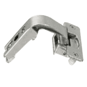 Nexis Pie-Cut Corner 110˚ Opening Hinge, 45mm Bore Pattern, Self-Closing, Nickel-Plated, Dowelled - Main Image