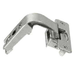 Nexis Pie-Cut Corner 110˚ Opening Hinge, 45mm Bore Pattern, Self-Closing, Nickel-Plated, Dowelled - Main Image