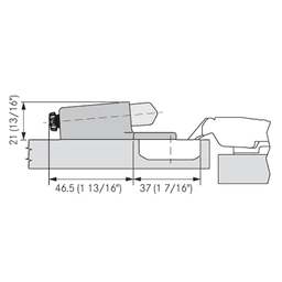 Nexis Soft-Close Adapter Nickel-Plated - Alt Image 2