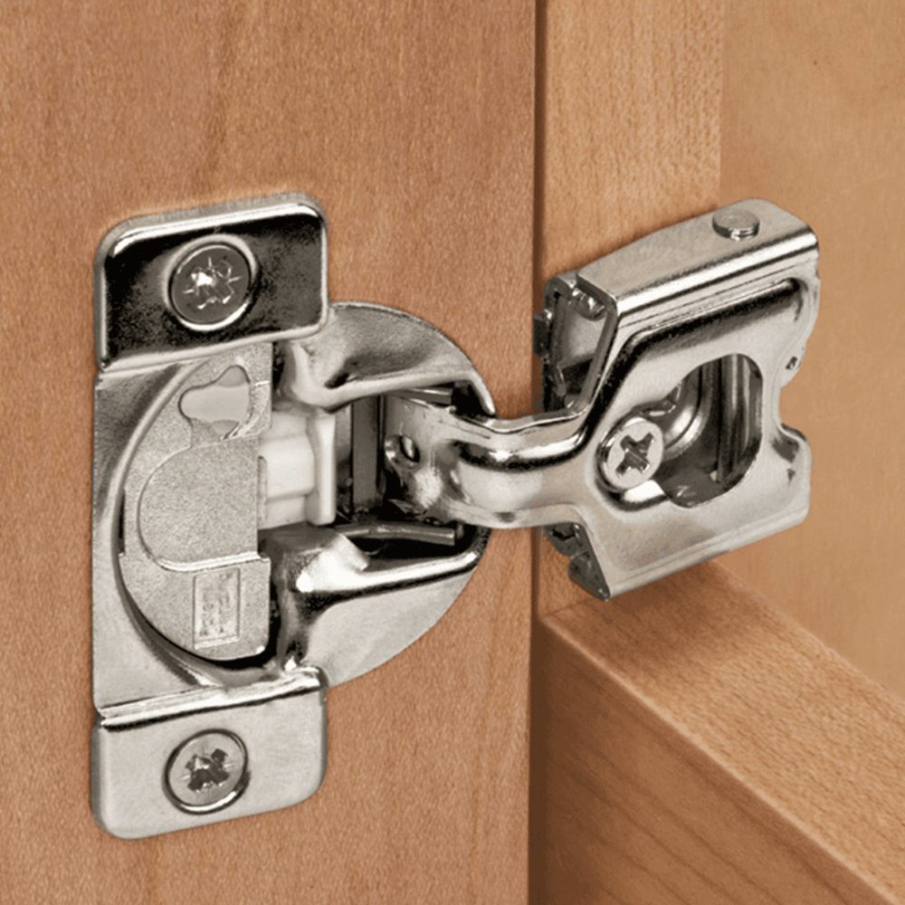 TEC 864 108&#730; Opening Wrap-Around Face Frame Hinge, 42mm Boring Pattern, Soft-Closing, 1-1/4" Overlay, Dowelled - Alt Image 1