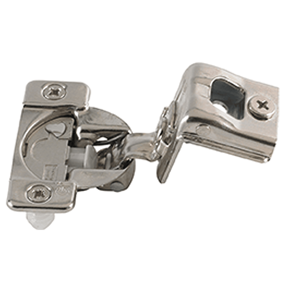 TEC 864 108&#730; Opening Wrap-Around Face Frame Hinge, 45mm Boring Pattern, Soft-Closing, 7/16" Overlay, Dowelled - Main Image