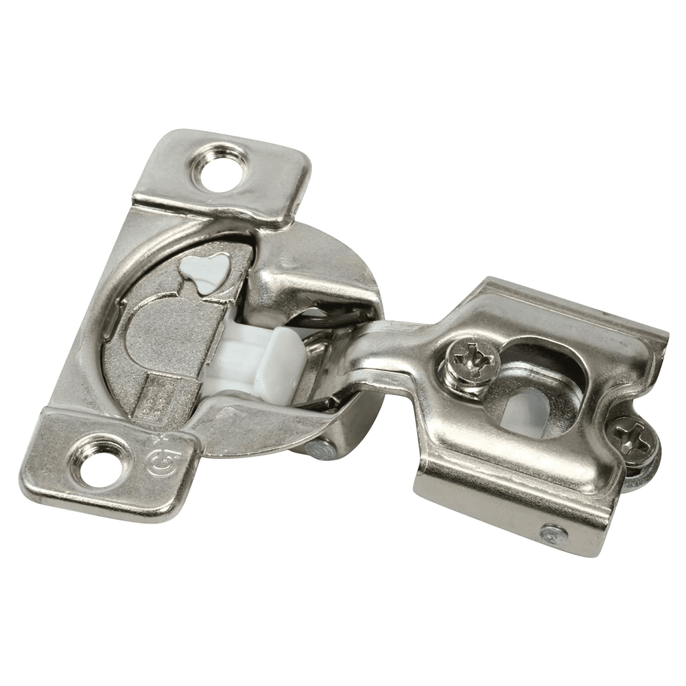 TEC 864 108&#730; Opening Side-Mount Face Frame Hinge, 45mm Boring Pattern, Soft-Closing, 1/2" Overlay, Screw-On - Main Image