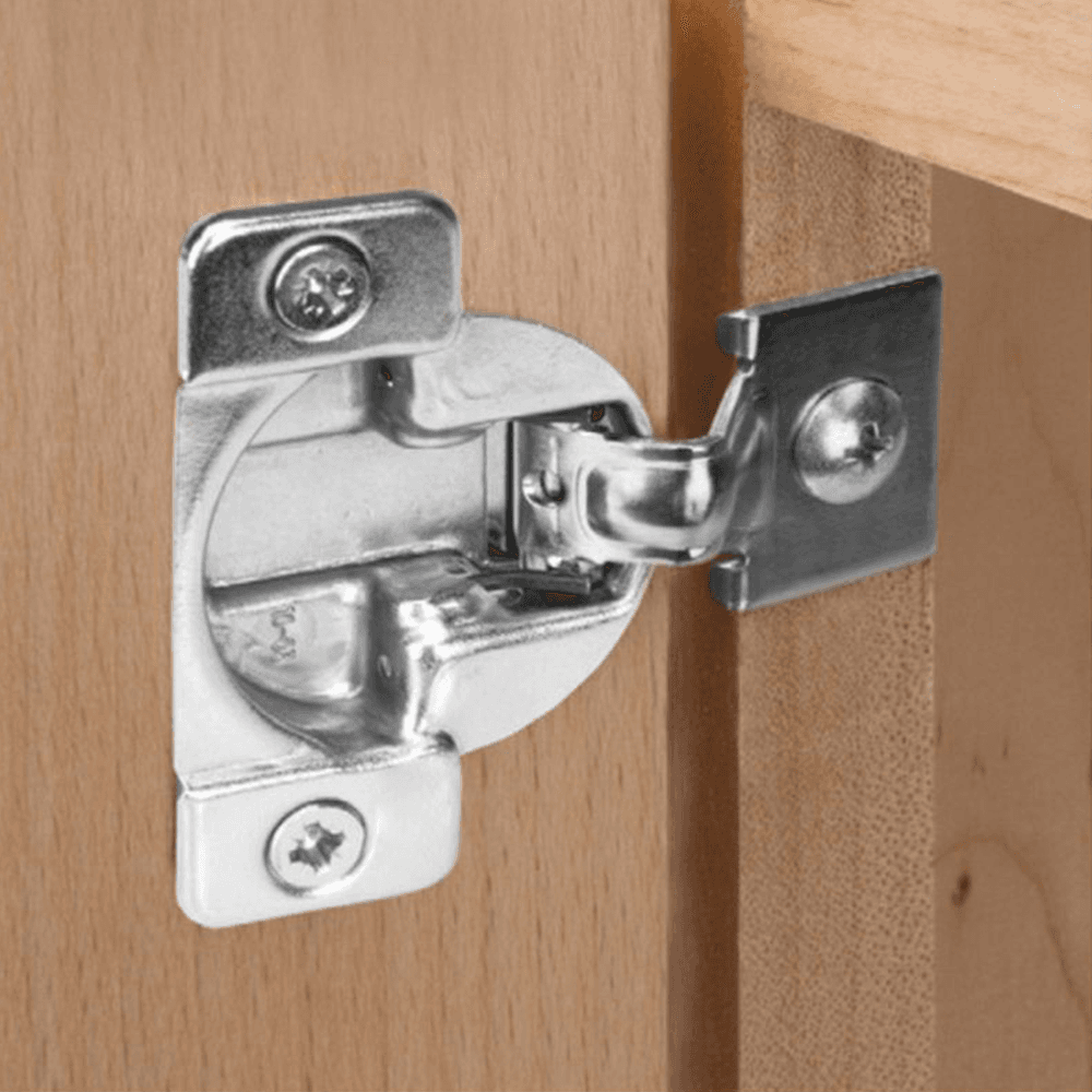 TEC 861 108&#730; Opening Wrap-Around Face Frame Hinge, 45mm Boring Pattern, Self-Closing, 9/16" Overlay, Dowelled - Alt Image 1