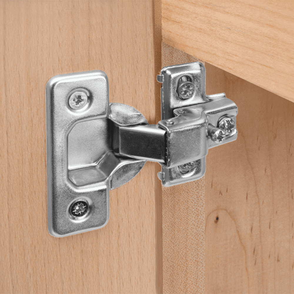 TEC 872 110&#730; Opening Euro Face Frame Hinge, 45mm Boring Pattern, Self-Closing, 1/2" Overlay, Screw-On - Alt Image 1