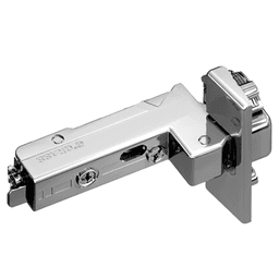 Tiomos 110&#730; Opening Hinge, 42/45mm Bore Pattern, Soft-Closing, Inset, Nickel-Plated, Impresso - Main Image