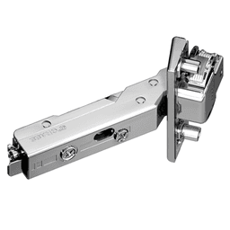 Tiomos -45&#730; Angled Corner 120&#730; Opening Hinge, 42/45mm Boring Pattern, Soft-Closing, Overlay, Nickel-Plated, Impresso - Main Image
